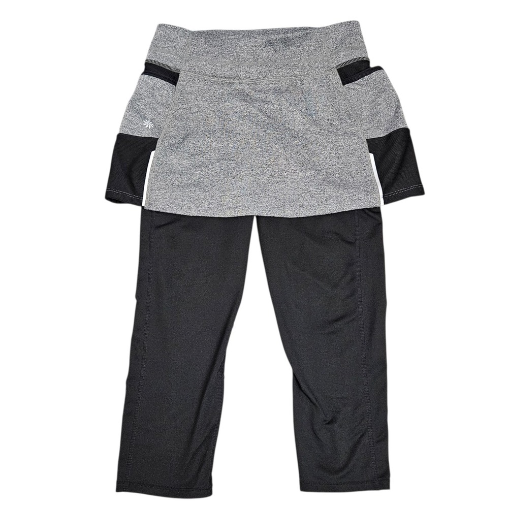 ATHLETA Skort Sz S Free 2 Be 2 in 1 Capri Leggings Skirted 212397 Modest Workout